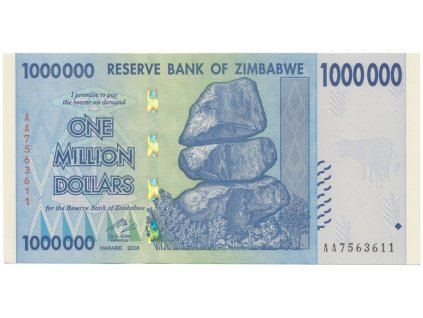 Zimbabwe, 1 Million Dollars 2008, P.77