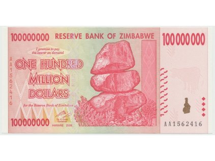 Zimbabwe, 100 Million Dollars 2008, P.80