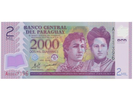 48706 48706 paraguay 2000 guaranies 2008 plastova p 228a