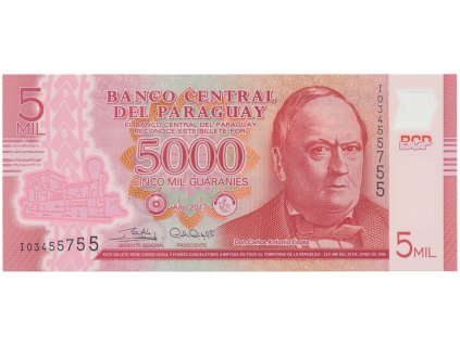 48724 48724 paraguay 5000 guaranies 2017 plastova p 234c