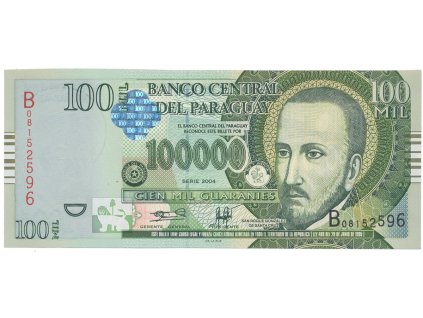 48730 paraguay 100 000 guaranies 2004 p 226