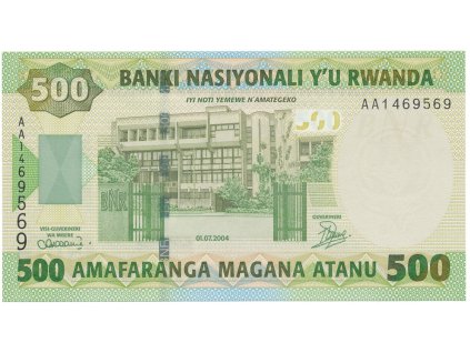48790 48790 48790 rwanda 500 francs 2004 p 30a