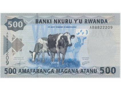 48799 rwanda 500 francs 2013 p 38a