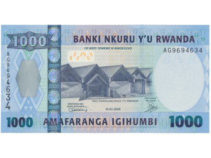 48805 rwanda 1000 francs 2008 p 35a
