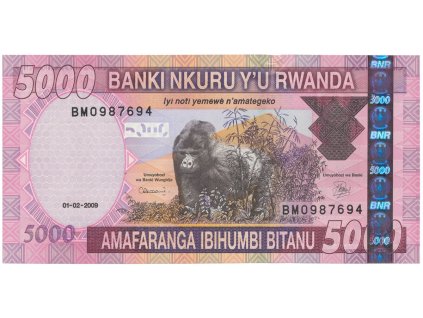48820 48820 48820 rwanda 5000 francs 2009 p 37a