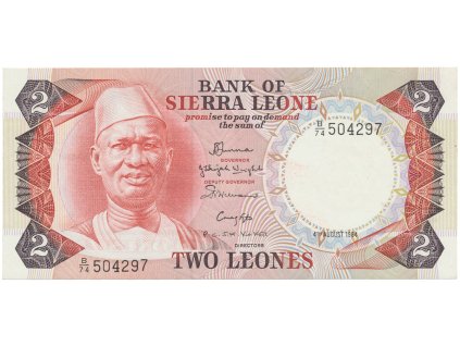 48844 sierra leone 2 leones 1984 p 6g