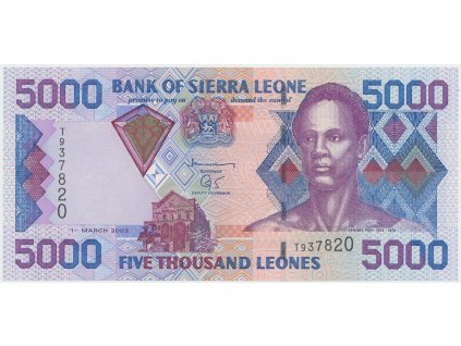 48886 48886 48886 sierra leone 5000 leones 2003 p 27b