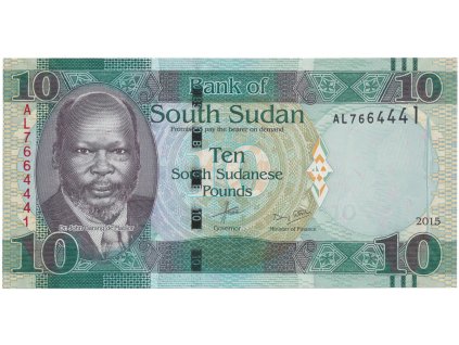 Súdán Jižní, 10 Sudanese Pounds 2015, P.12a