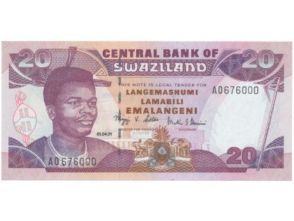 48988 48988 svazijsko 20 emalangeni 2001 p 30a