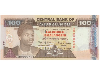 49000 svazijsko 100 emalangeni 2004 pametni vydani p 33