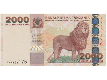 49012 tanzanie 2000 shilingi 2003 p 37a