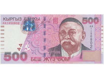 Kyrgyzstán, 500 Som 2000, P.17