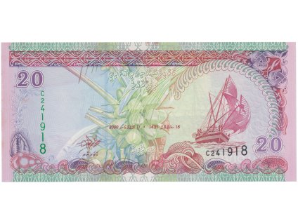 49483 maledivy 20 rufiyaa 2000 2008 p 20