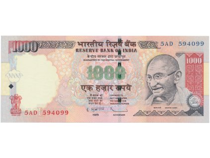 49642 49642 49642 indie 1000 rupees 2009 p 100n