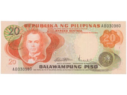 49675 filipiny 20 piso 1969 p 145b