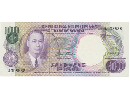 49681 49681 filipiny 100 piso 1969 p 147a