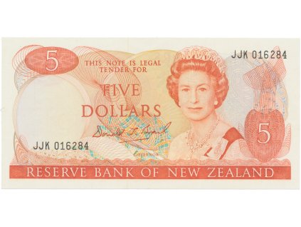 49768 novy zeland 5 dollars 1989 1992 p 171c