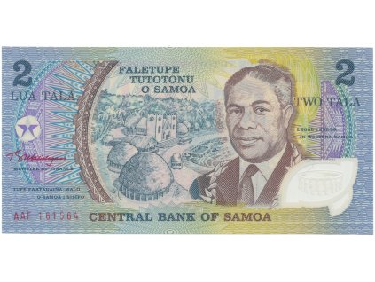 Samoa, 2 Tala (1990), plastová, P.31d-e