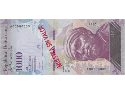 49978 49978 venezuela 1000 bolivares 2016 anulat muestra sin valor p 95as