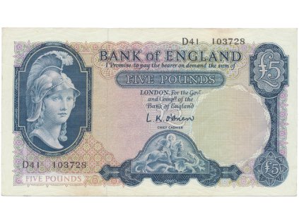 50221 velka britanie 5 pounds 1957 1961 p 371a