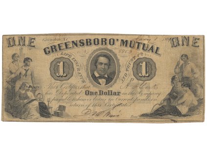 50308 50308 50308 usa north carolina greensboro 1 dollar 1 1 1861