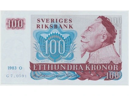 50515 50515 50515 svedsko 100 kronor 1983 p 54c