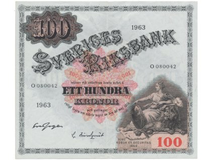 50539 50539 50539 svedsko 100 kronor 1963 p 48e