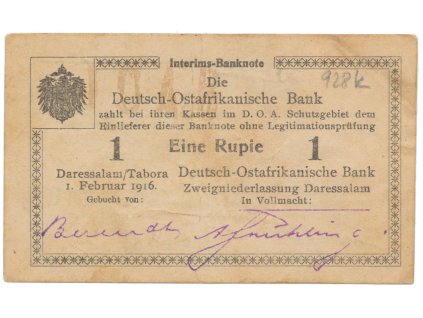 50695 nemecka vychodni afrika 1 rupie 1 2 1916 serie q2 r 928k