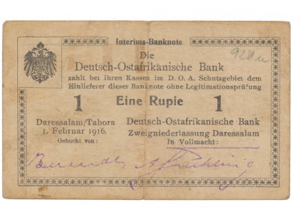 50710 50710 nemecka vychodni afrika 1 rupie 1 2 1916 serie a3 r 928u