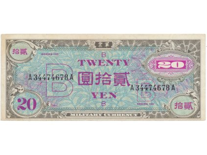 50848 japonsko 20 yen 1945 p 73