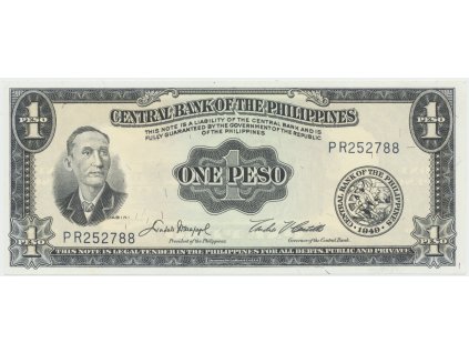 50887 filipiny 1 peso 1949 p 133f