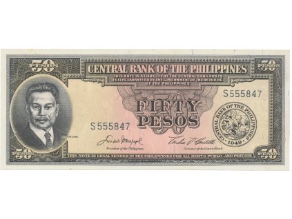 50890 filipiny 50 pesos 1949 p 138d