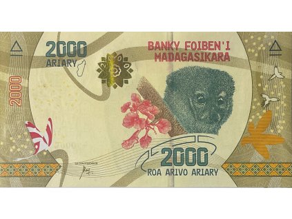 50962 madagaskar 2000 ariary 2017 p 101