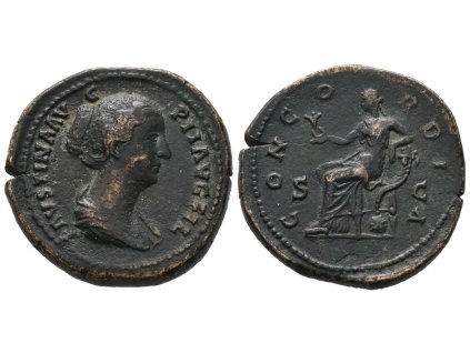 Faustina junior, As, RIC.1087