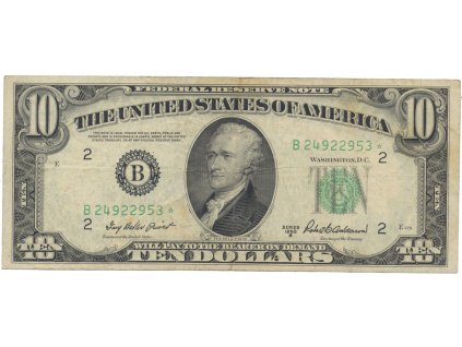 52647 usa 10 dollars 1950b nahradni serie pick 439br