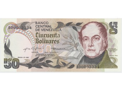 52752 venezuela 50 bolivares 1981 p 58