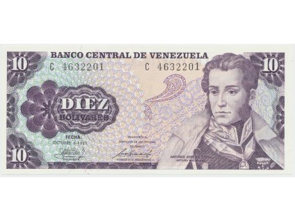 52764 venezuela 10 bolivares 1981 p 60