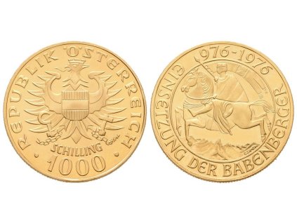 52809 52809 rakousko 1000 schilling 1976 babenberg