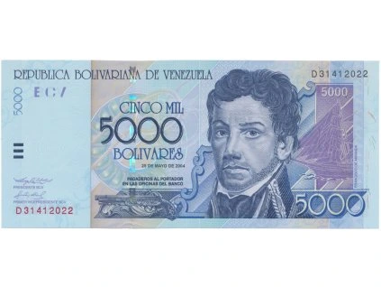 52962 52962 venezuela 5000 bolivares 2002 p 84c