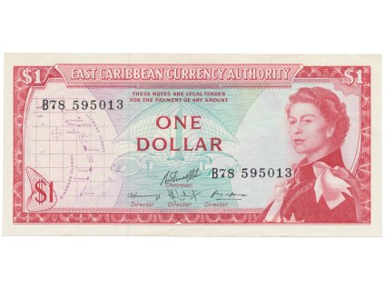 52974 52974 vychodokaribske staty 1 dollar 1965 p 13f