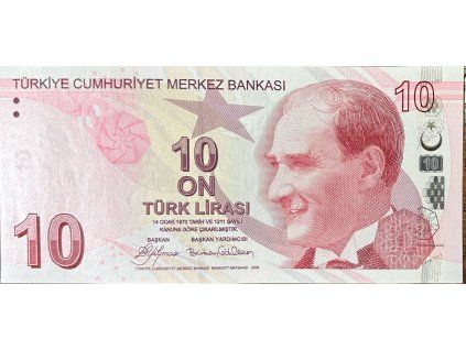 53052 53052 turecko 10 lira 2009 p 223a