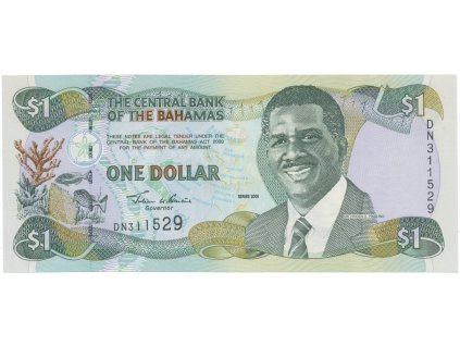 53151 53151 53151 bahamy 1 dollar 2001 p 69