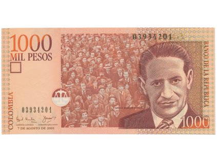 53172 kolumbie 1000 pesos 2001 p 450a
