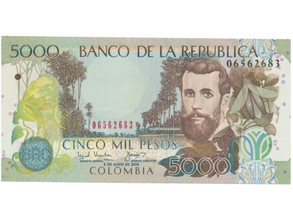 Kolumbie, 5000 Pesos 2003, P.452d
