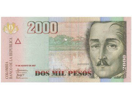 53181 53181 kolumbie 2000 pesos 2007 p 457g