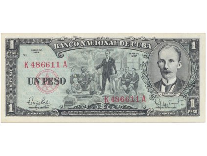 53190 kuba 1 peso 1959 p 90