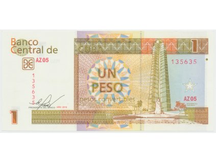 Kuba, 1 Peso Convertible 2016, P.FX46