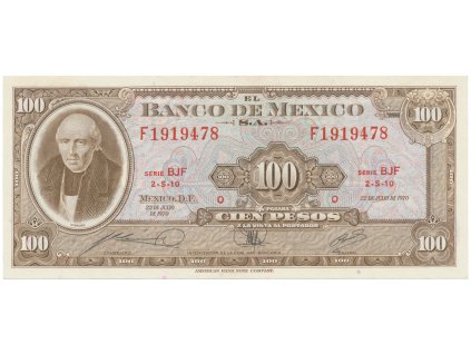 53226 53226 mexiko 100 pesos 1970 p 61e