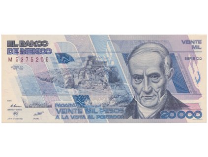 53280 mexiko 20 000 pesos 1988 p 92a