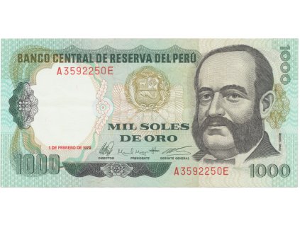 Peru, 1000 Soles de Oro 1979, P.118